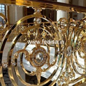 Luxury Crystal Brass Staircase Railings CR-5028