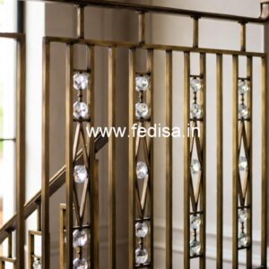 Designer Brass Crystal Railings for Luxury Homes CR-5032