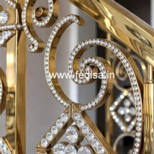 Premium Brass Crystal Railing Ideas CR-5034
