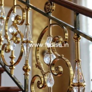 Elegant Brass Crystal Railings for Home Decor CR-5045