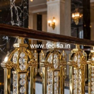Elegant Brass Crystal Railings for Staircase Decor CR-5050