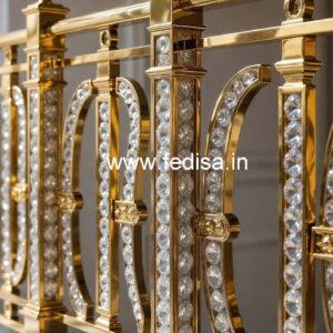 Stylish Brass Crystal Railings for Luxury Interiors CR-5051