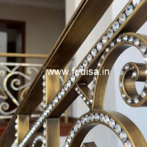 Luxury Brass Crystal Railings for Home Styling CR-5052