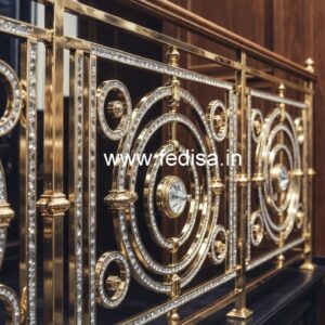 Elegant Brass Crystal Railings for Home Interiors CR-5058