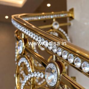 Luxury Brass Crystal Railing Design Ideas for Modern Homes CR-5060