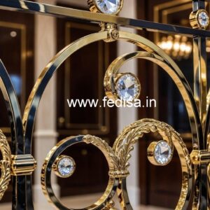 Decorative Brass Crystal Railing for Interiors CR-5066