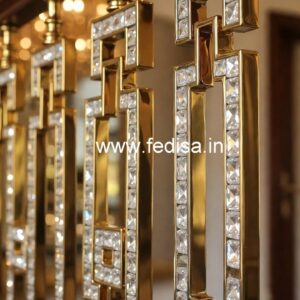 Unique Brass Crystal Staircase Designs CR-5072