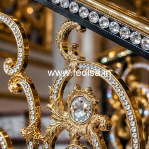 Modern Home Brass Crystal Railing Ideas CR-5082