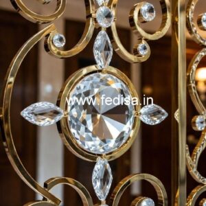 Premium Brass Crystal Railing for Home Decor CR-5088