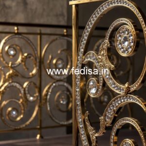 Designer Brass Crystal Railings for Projects CR-5105