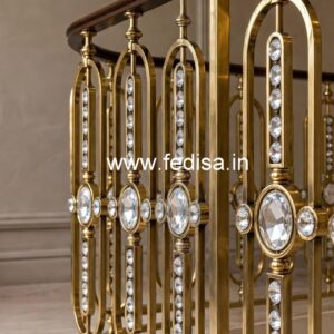 Luxury Brass Crystal Railings for Home Design CR-5109