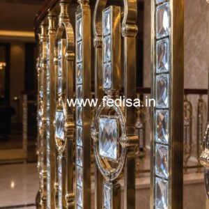 Premium Brass Crystal Railings for Interior Design CR-5125
