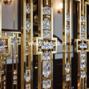 Premium Brass Crystal Railings for Decor CR-5131