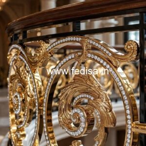 Luxury Brass Crystal Railings for Staircases CR-5137