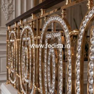 Best Brass Crystal Railing Ideas for Luxury Homes CR-5141