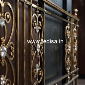 Elegant Brass Crystal Railings for Luxury Living CR-5144