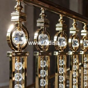 Stylish Brass Crystal Railings for Contemporary Interiors CR-5148