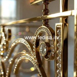 Elegant Brass Crystal Railings for Dream Homes CR-5152