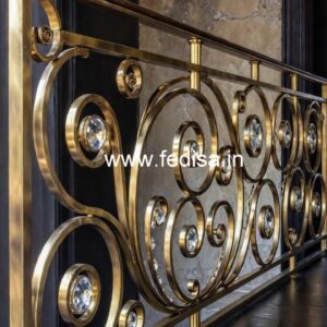 Designer Brass Crystal Railings for Elegant Homes CR-5154