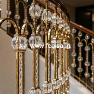 Stylish Brass Crystal Railings for Grand Homes CR-5156