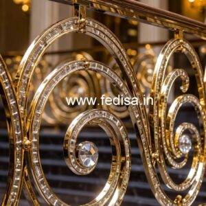 Luxury Brass Crystal Railing Design Ideas CR-5169