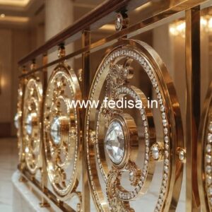 Modern Brass Crystal Railing for Home Interiors CR-5171