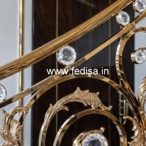 Luxury Interior Railings with Brass Crystal CR-5196