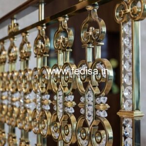 Designer Handcrafted Brass Crystal Railing CR-5200