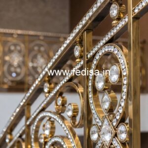 Brass Crystal Railings for Modern Villas CR-5201