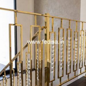 Luxury Brass Railings with Crystal Detailing CR-5205