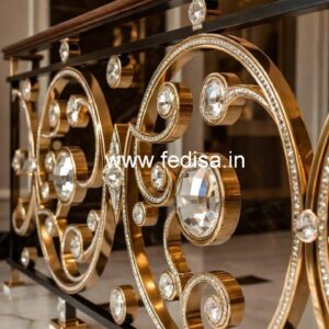 Unique Brass Crystal Staircase Ideas CR-5207