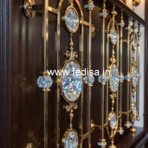 Royal Interior Brass Crystal Railing Ideas CR-5214