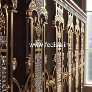Decorative Crystal Brass Railings CR-5227