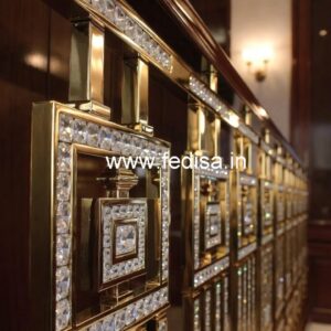 Brass Crystal Railings for Luxury Apartments CR-5230
