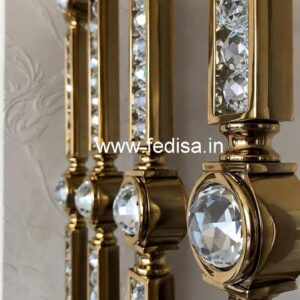 Stylish Crystal Brass Railing Designs CR-5238