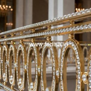 Luxury Handcrafted Brass Crystal Railings CR-5243