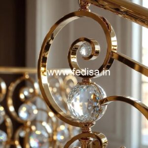 Premium Quality Crystal Brass Railings CR-5252