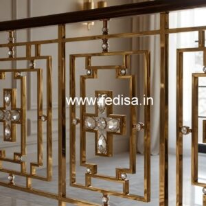 Classic Golden Brass Crystal Railings CR-5256