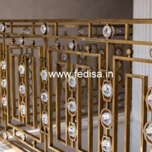 Custom Interior Brass Crystal Railings CR-5261