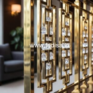 Classic Interior Crystal Brass Railings CR-5267