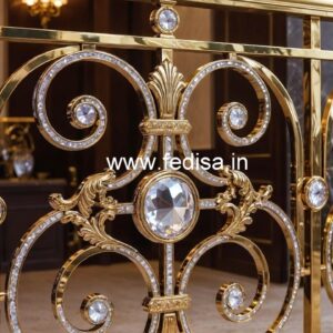 Modern Brass Crystal Staircase Railing Ideas CR-5271