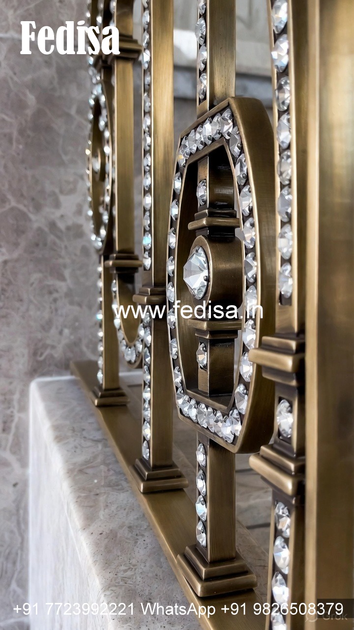 Premium Brass Crystal Railings for Interiors CR-5272