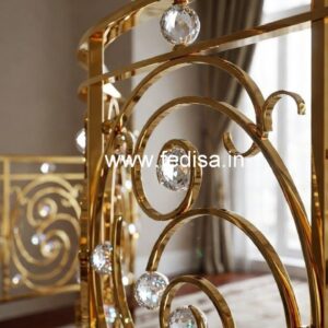 Brass Crystal Railing for Modern Architecture CR-5278