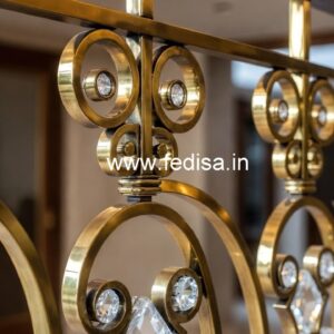 Designer Brass Crystal Railings for Interiors CR-5297
