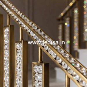 Stylish Crystal Brass Railings for Homes CR-5301