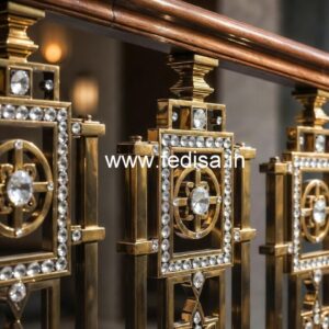 Premium Staircase Brass Crystal Designs CR-5309