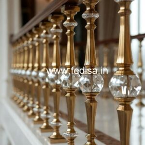 Designer Brass Crystal Railings for Homes CR-5311