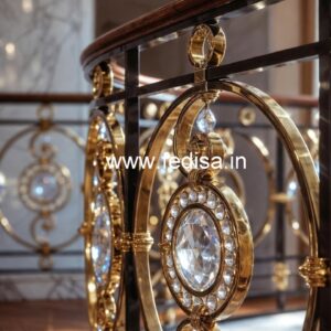 High-End Brass Crystal Railings for Homes CR-5318