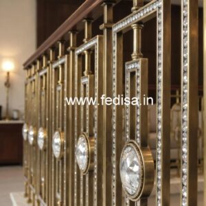 High-End Brass Crystal Railings for Interiors CR-5337