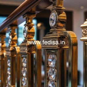 Premium Brass Crystal Railings for Luxury Homes CR-5348